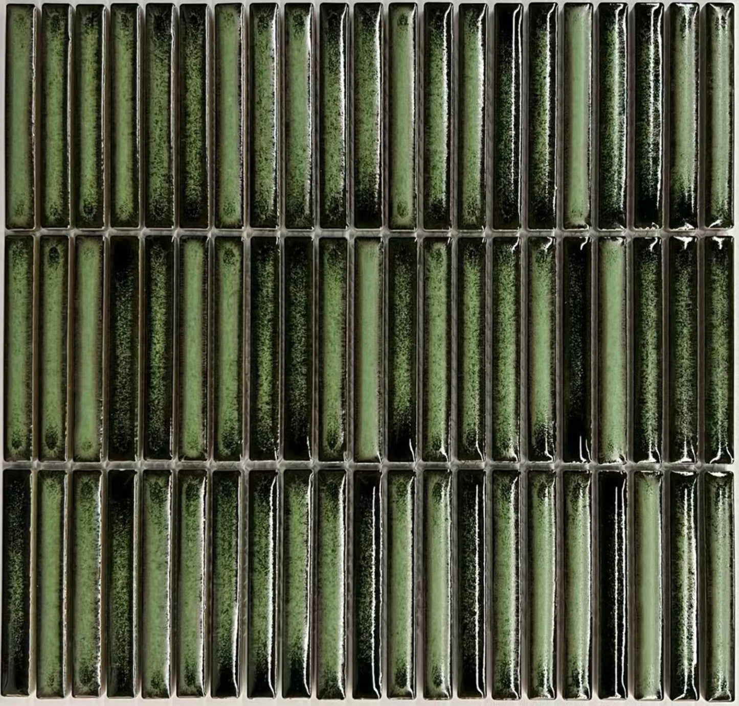 Bamboo Lustre Porcelain Mosaic - Forest