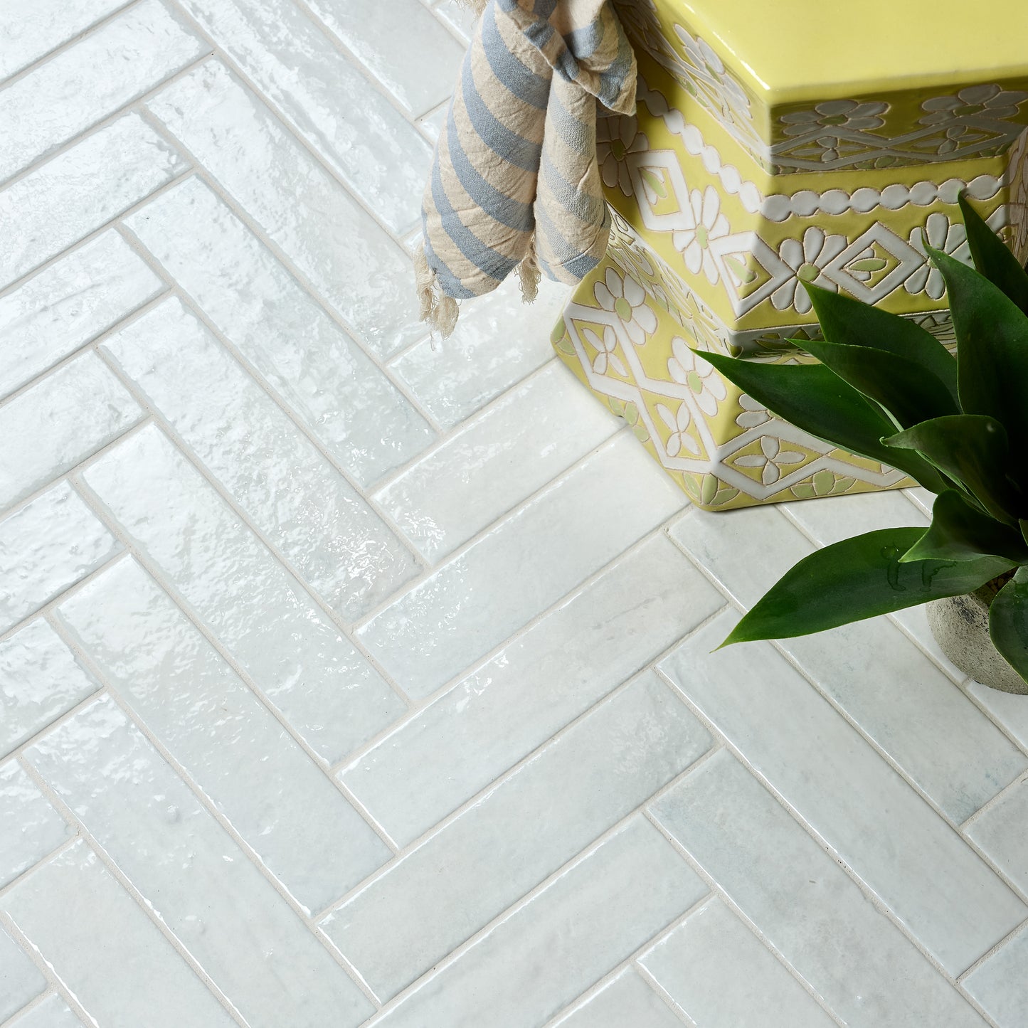 Marlborough Porcelain - Parquet - Cotton White Gloss