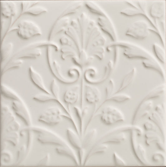 Hampton Court Vines Cotton White
