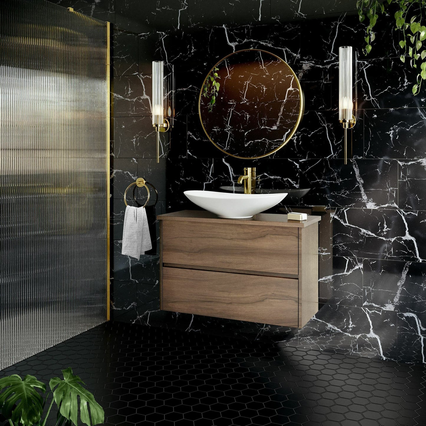 Genova Polished Black Marble