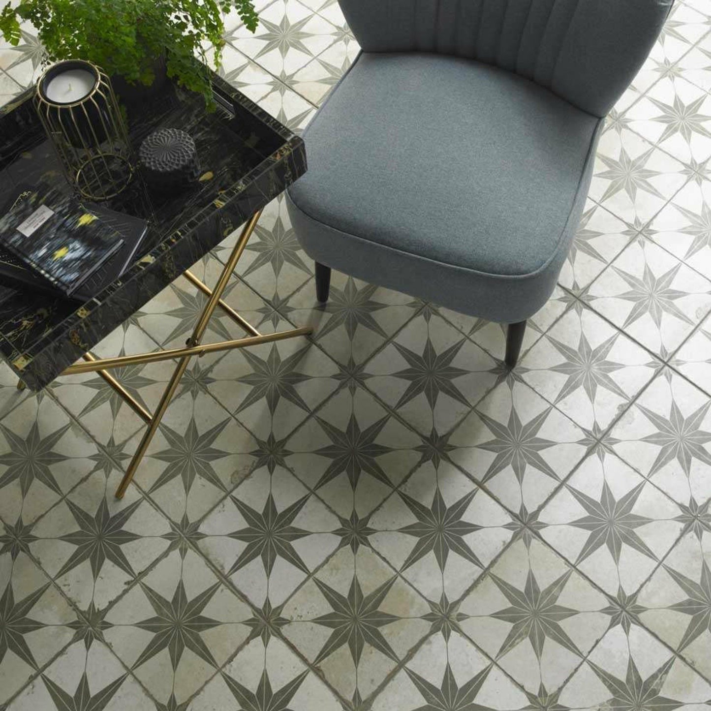 Vintage Moroccan Star Green