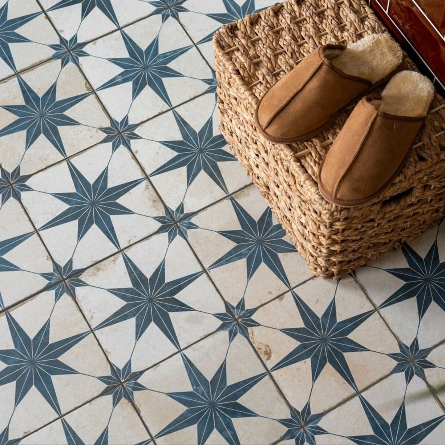 Vintage Moroccan Star Blue