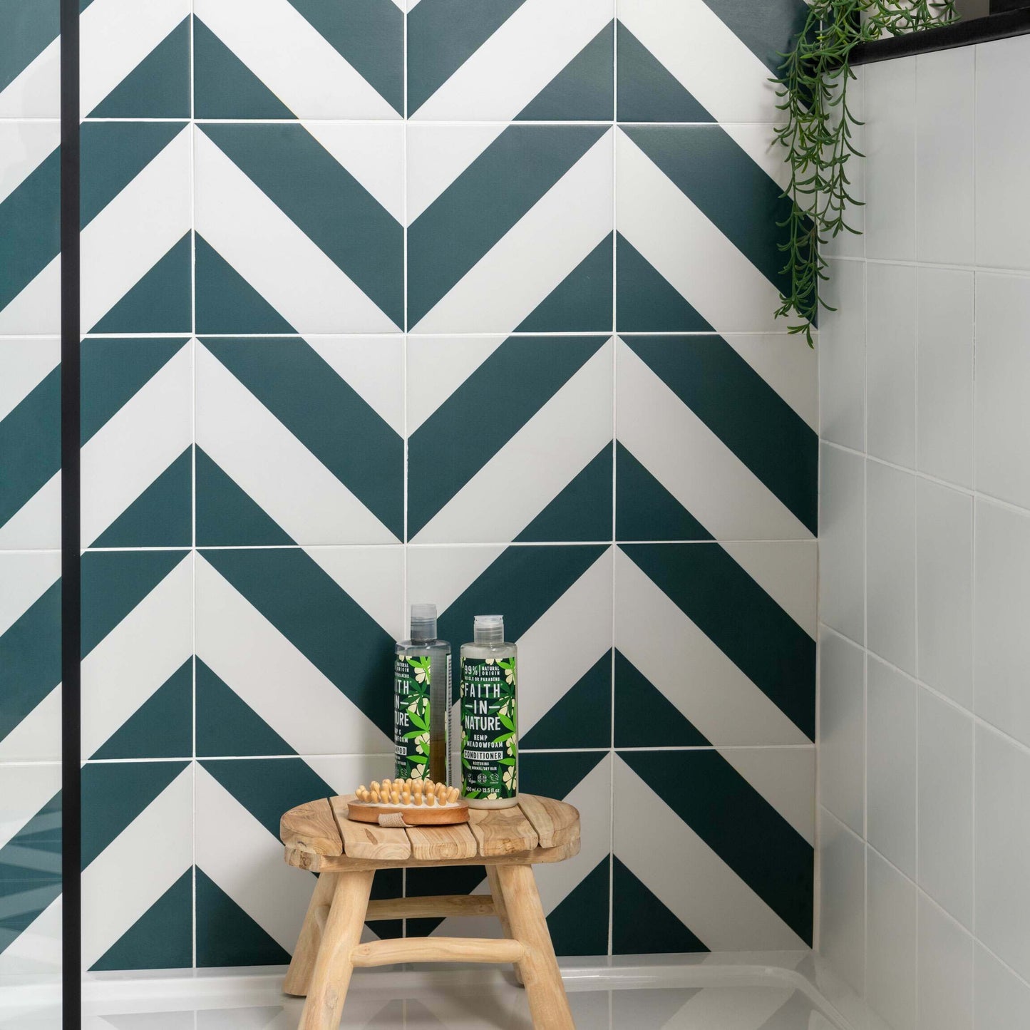 Zebra White & Green