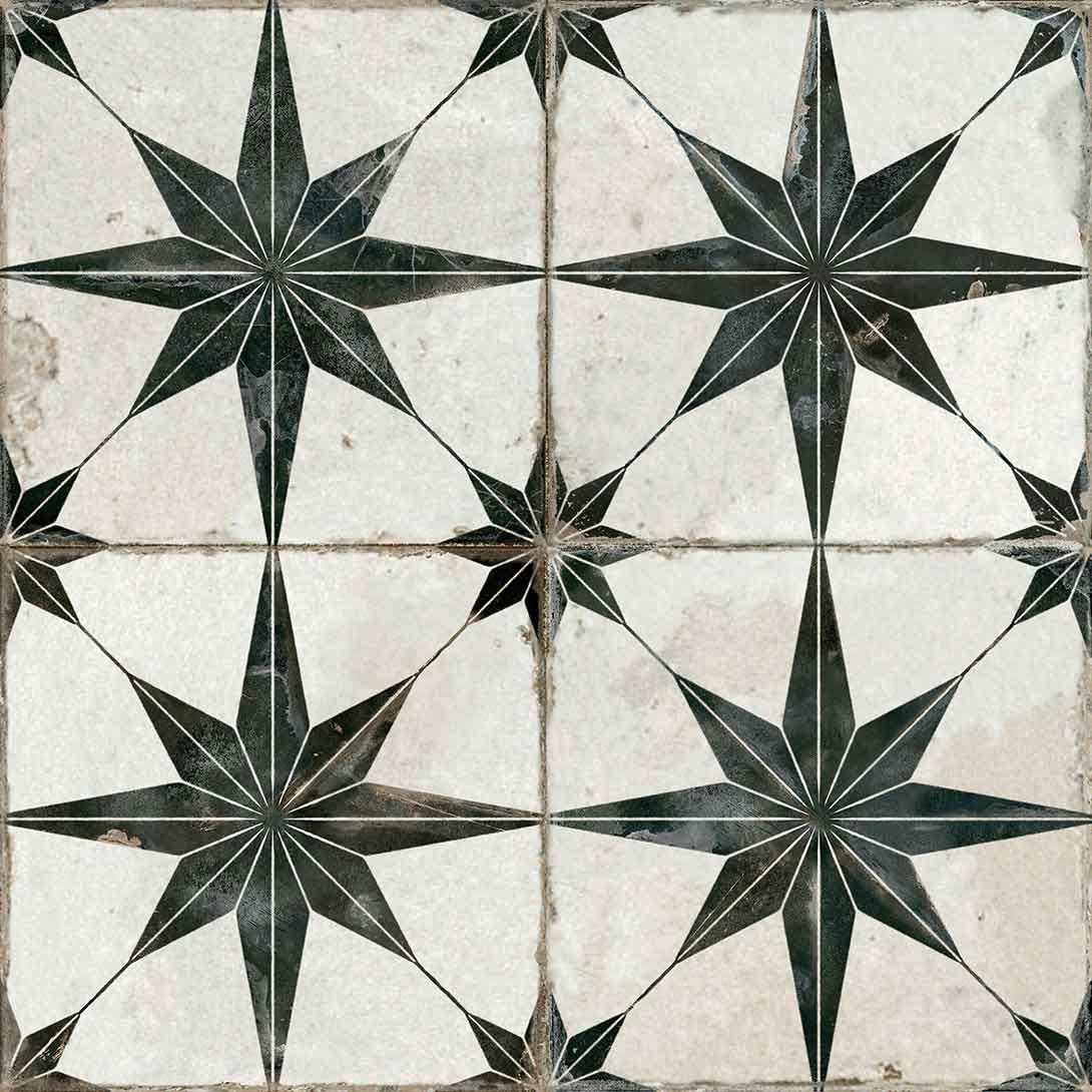 Vintage Moroccan Star Black