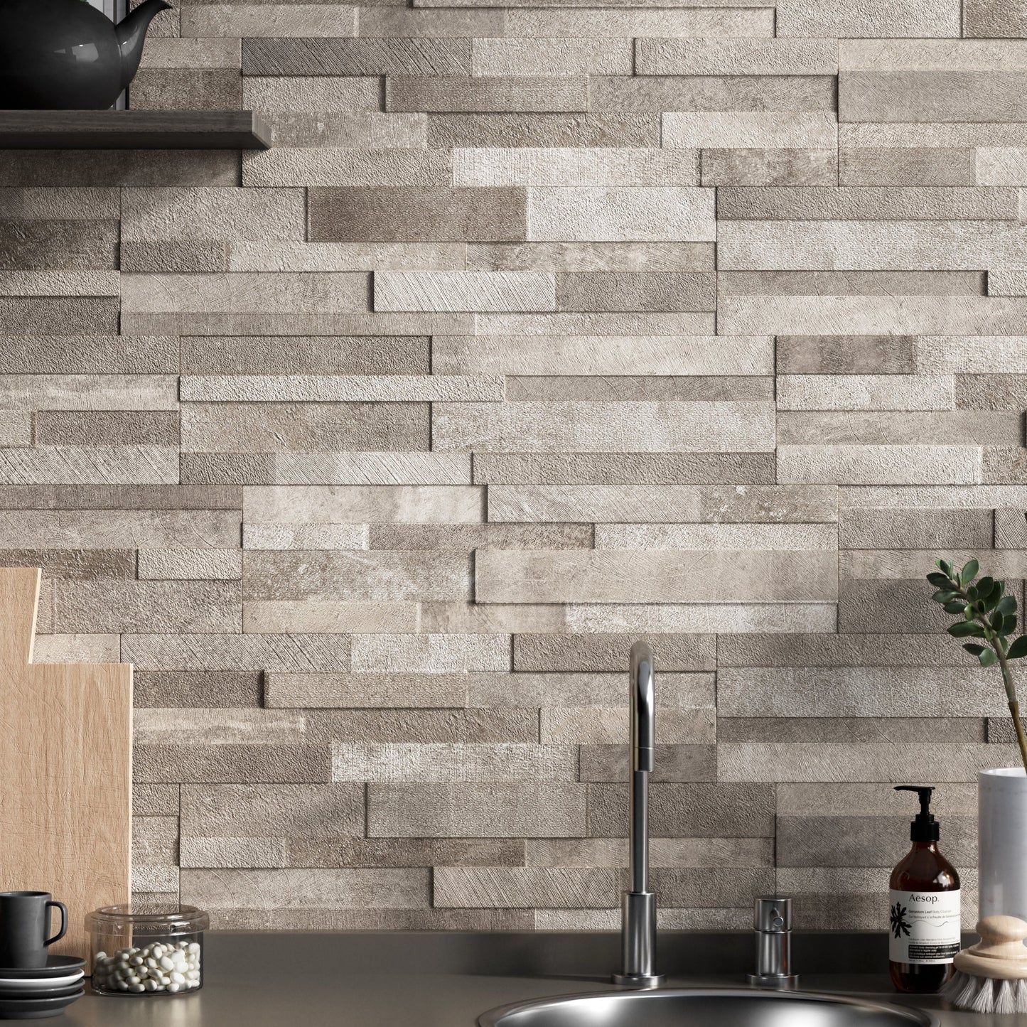 3D Volcano Taupe