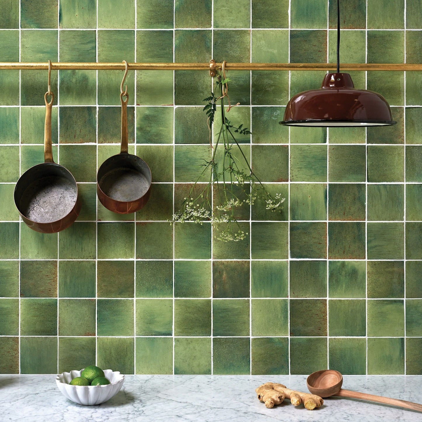 Pottery Kale Green Square