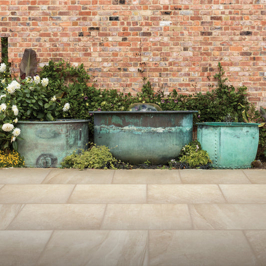 Flow tiles from home to garden
