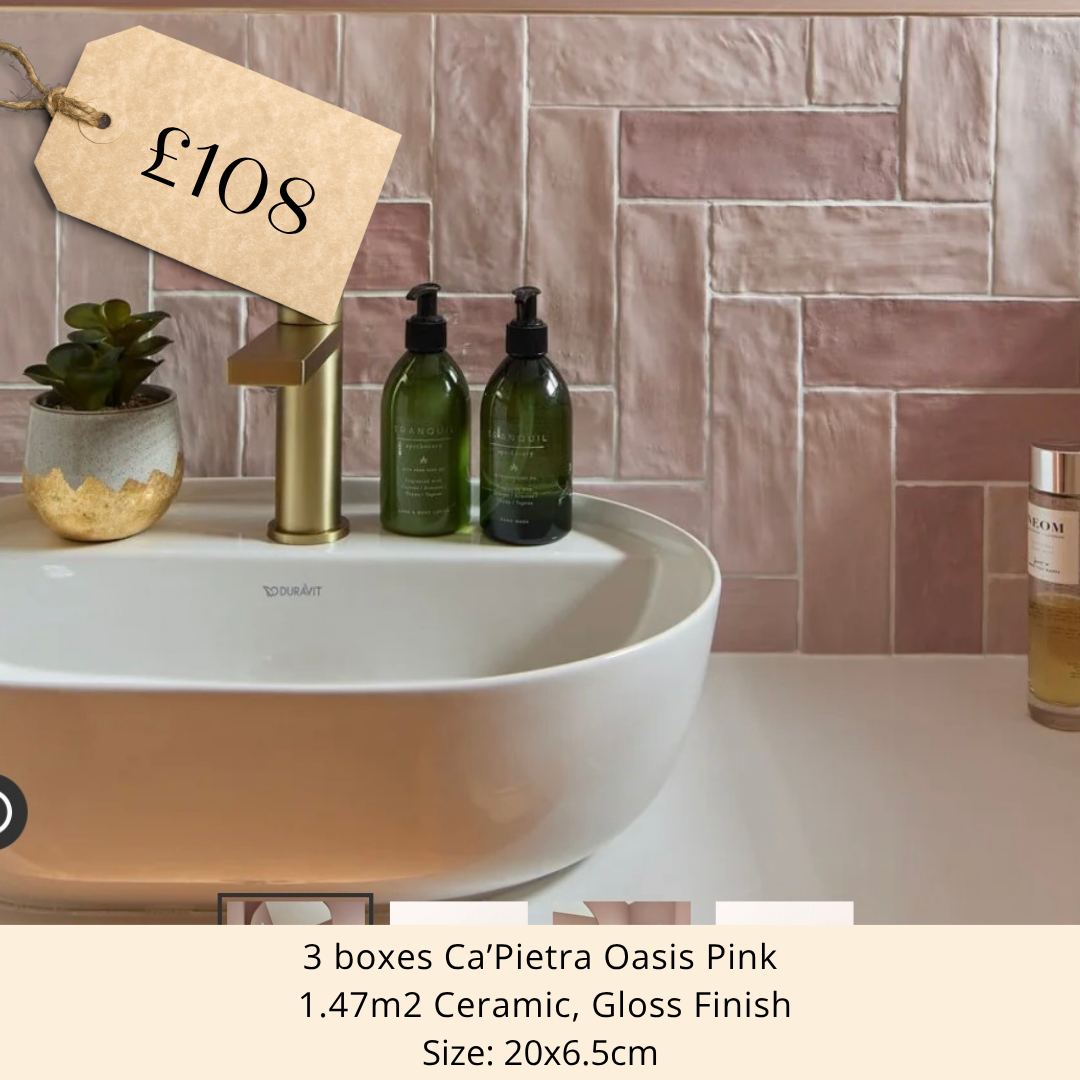 OUTLET 1.5m2 Oasis Pink Gloss