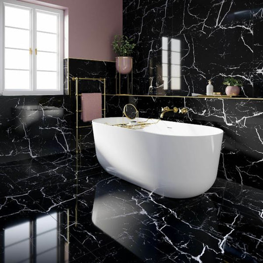 Genova Polished Black Marble