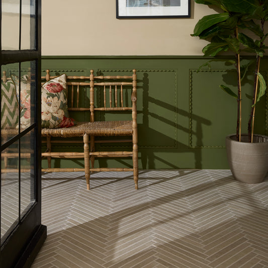 Abbey Porcelain Parquet Ivory