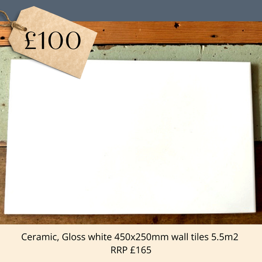 OUTLET 400x250 Ceramic White Wall