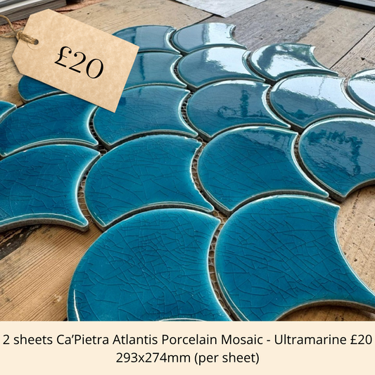 OUTLET Atlantis Porcelain Mosaic - Ultramarine