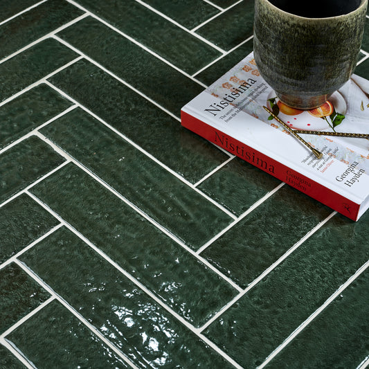 Marlborough Porcelain  - Parquet - Forest Green Gloss