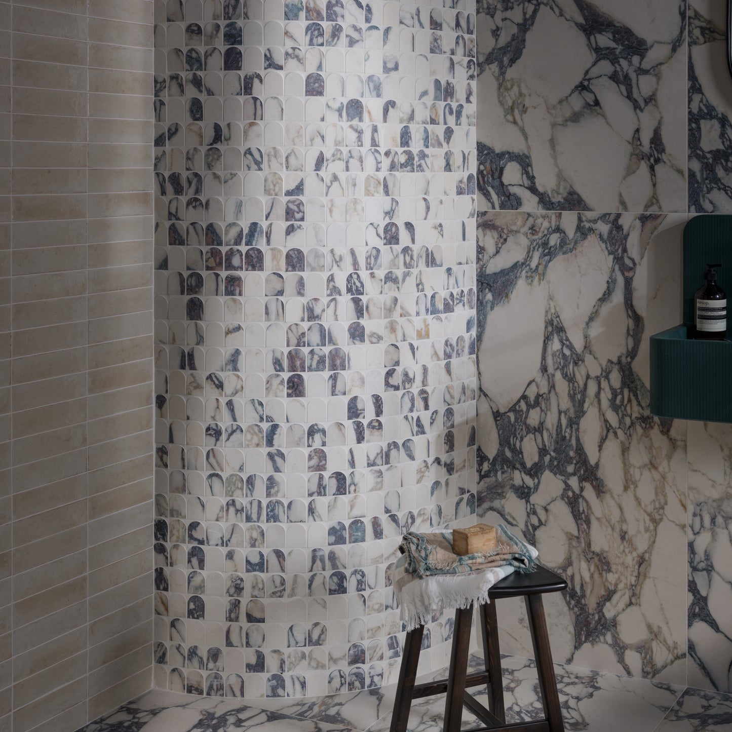 Savoy Novo Porcelain Matt Arch Mosaic