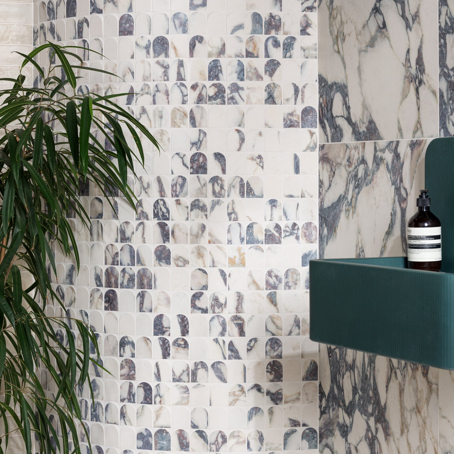 Savoy Novo Porcelain Matt Arch Mosaic