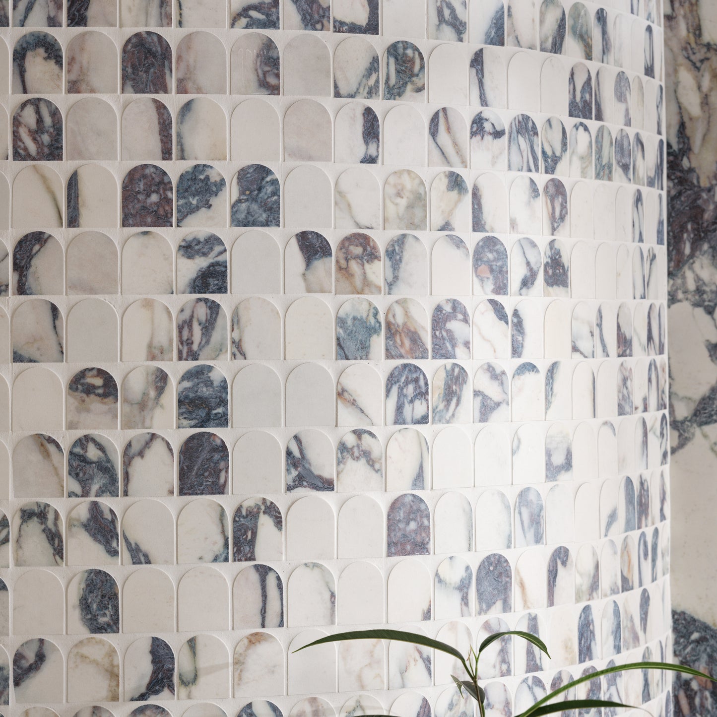 Savoy Novo Porcelain Matt Arch Mosaic