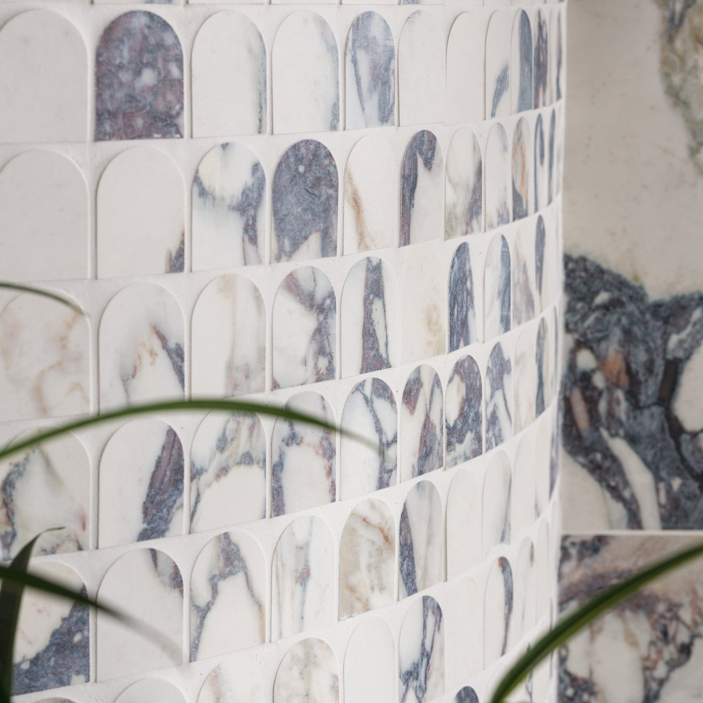 Savoy Novo Porcelain Matt Arch Mosaic