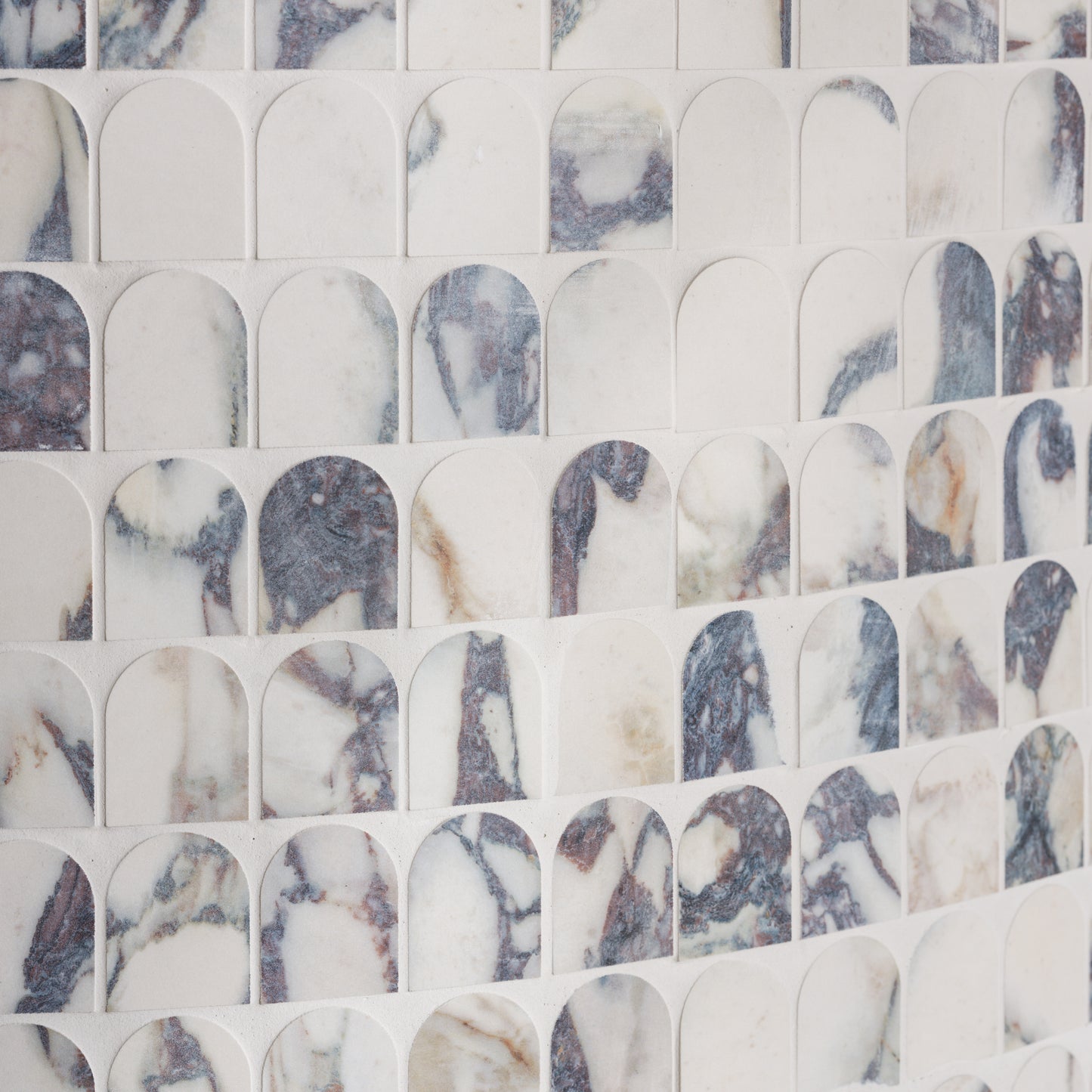Savoy Novo Porcelain Matt Arch Mosaic