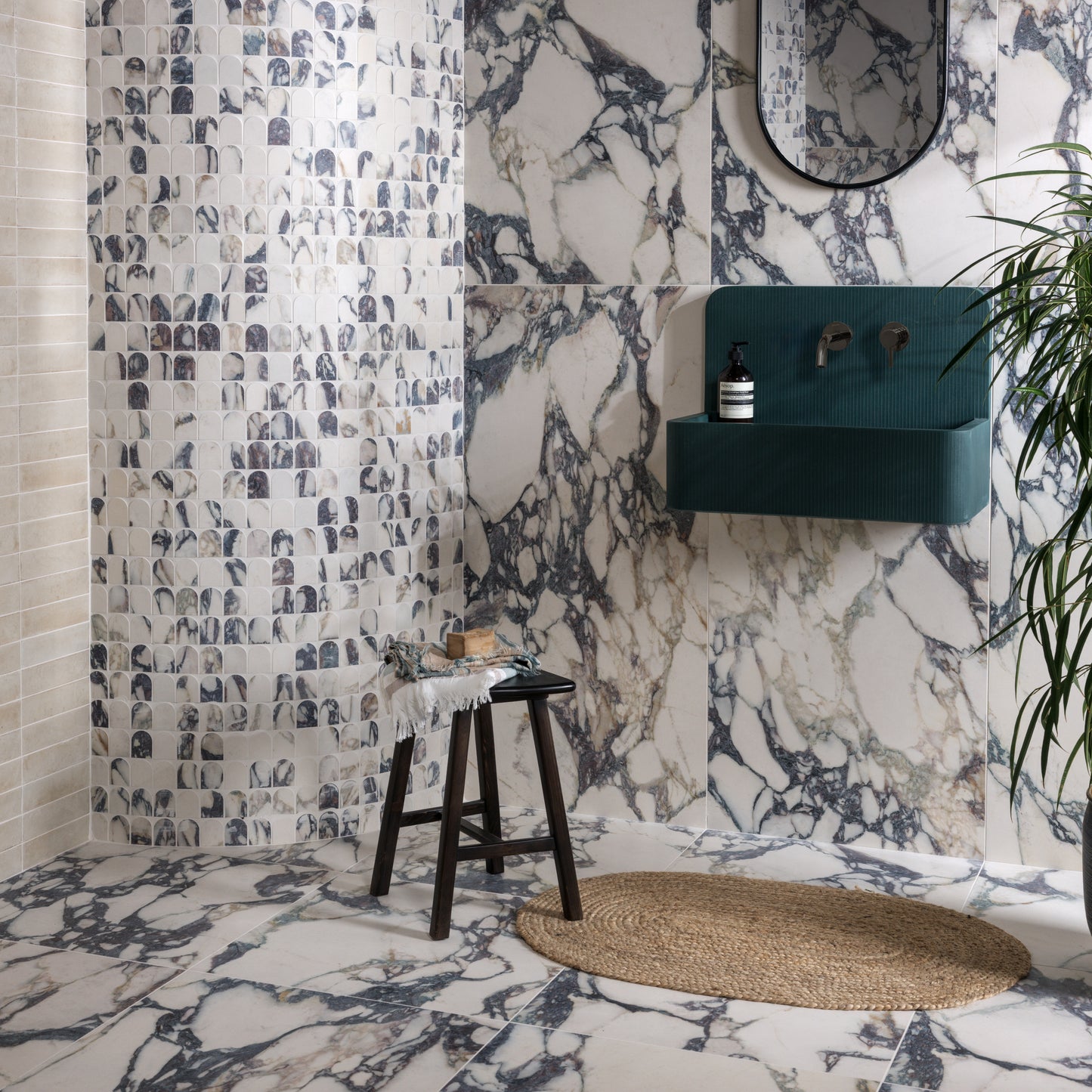 Savoy Novo Porcelain Matt Arch Mosaic