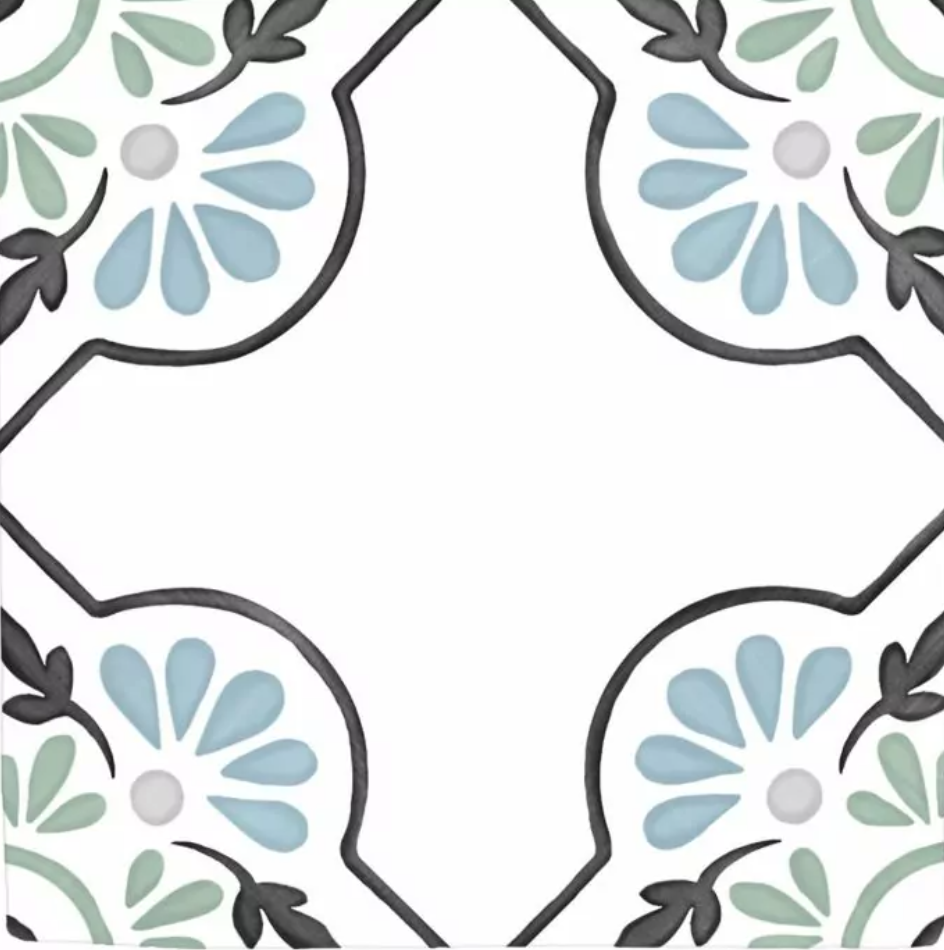 Tanger Blue Petals 123x123