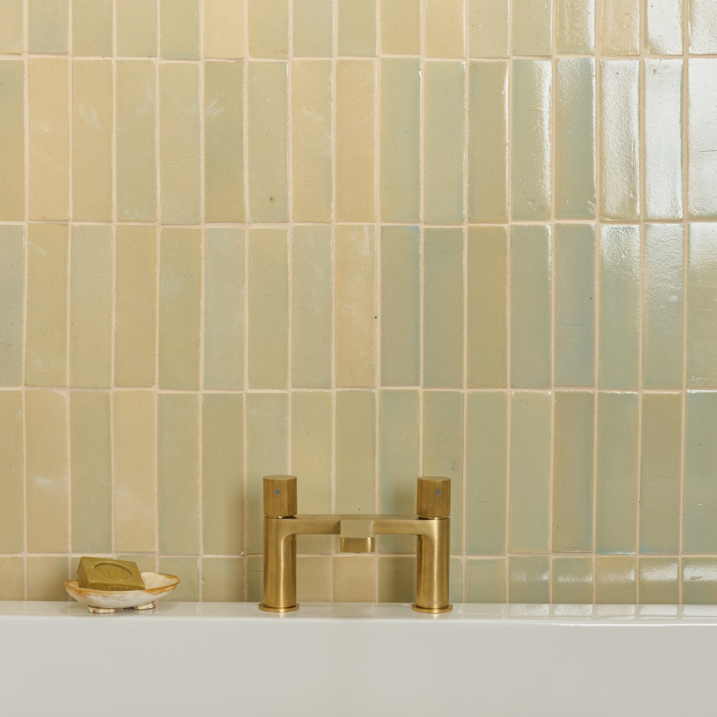 Stone Glaze Ceramic Brick - Chambray