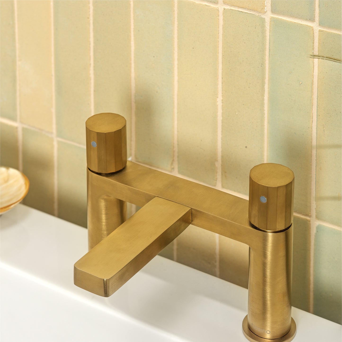 Stone Glaze Ceramic Brick - Chambray