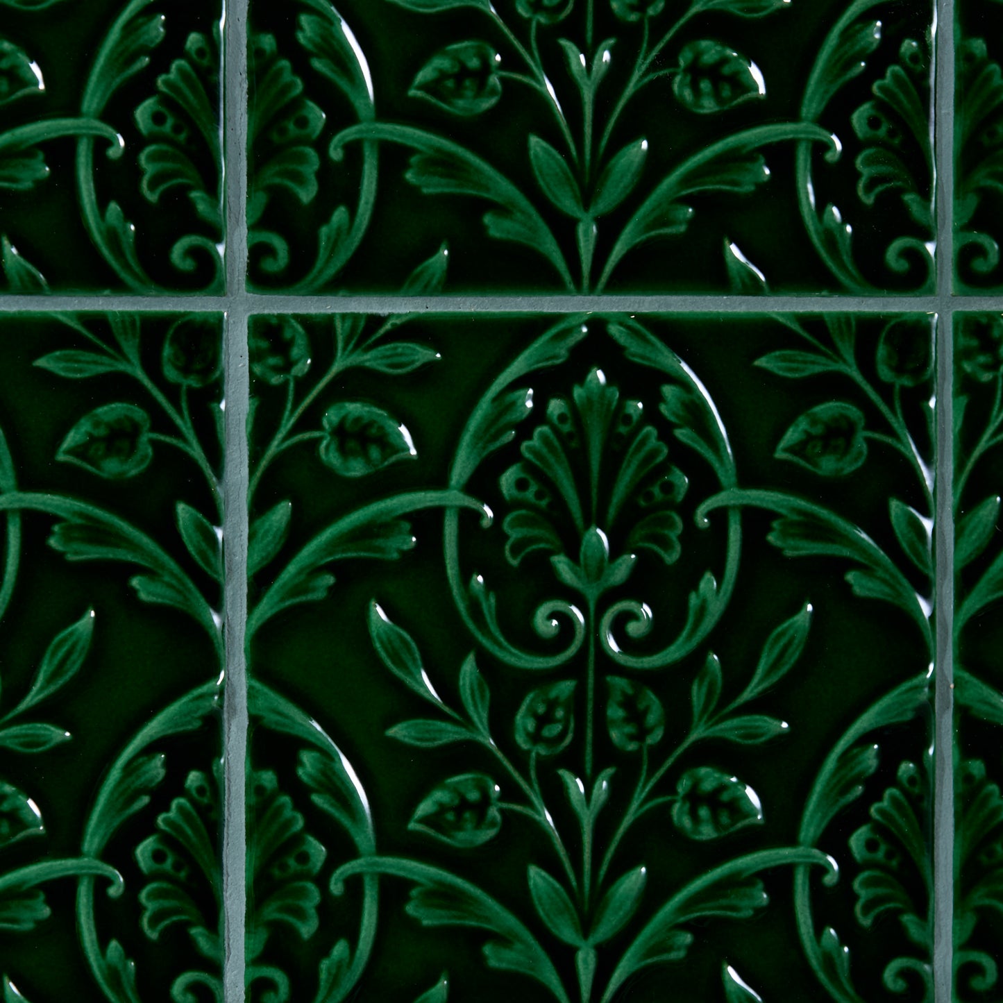 Hampton Court Vines Olive Green