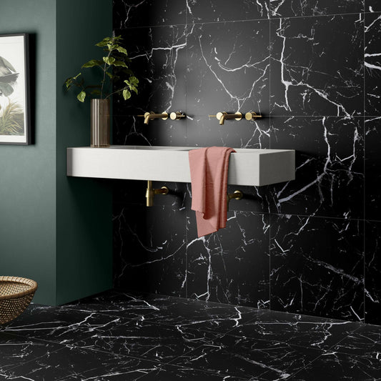 Genova Matt Black Marble