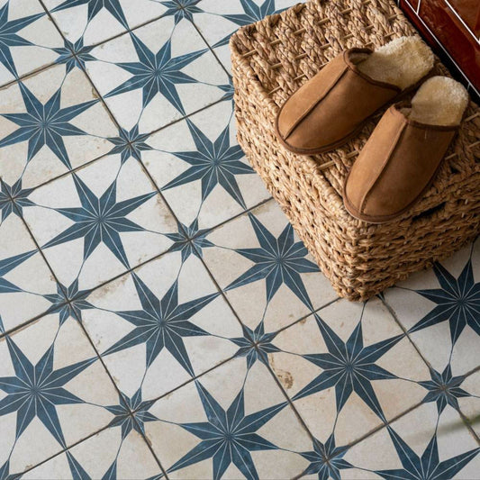 Vintage Moroccan Star Blue