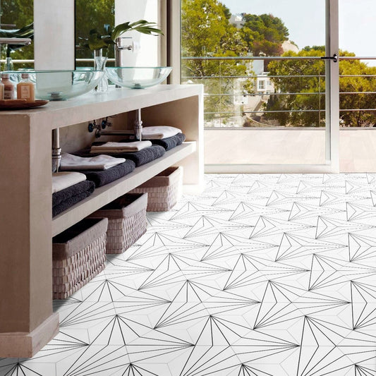 Aster Hexagon White