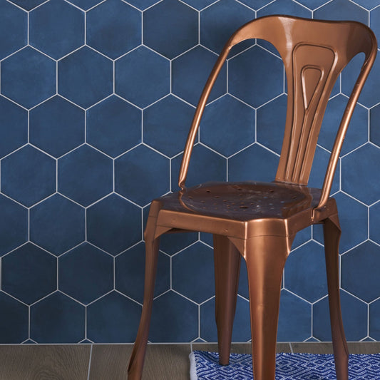 Medina Hexagon Navy Blue