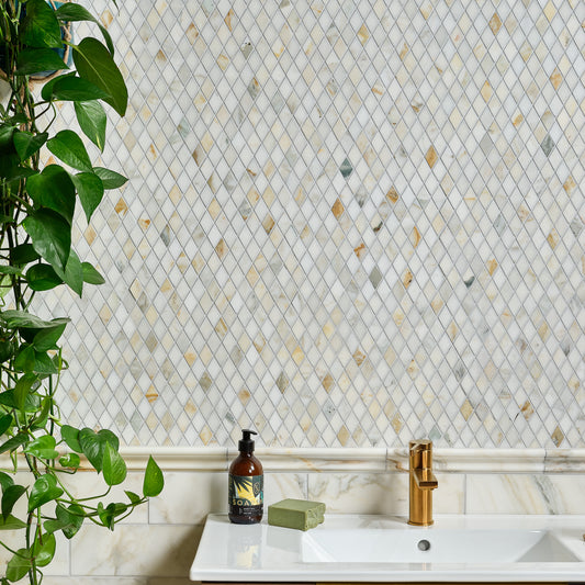 Palazzo Oro Diamond Marble Mosaic