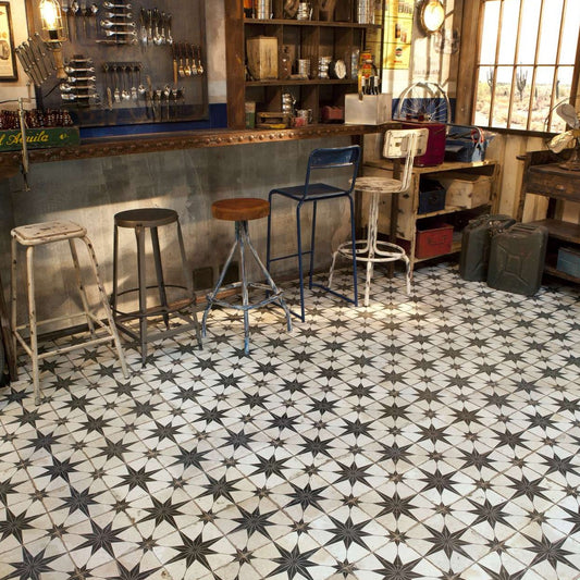 Vintage Moroccan Star Black